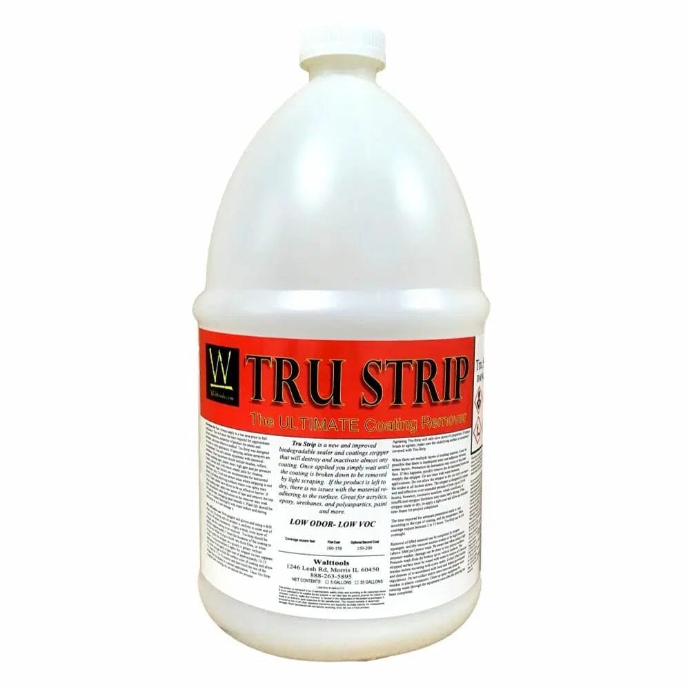 Tru Strip Coating Remover for Epoxy Sealing Preparation
